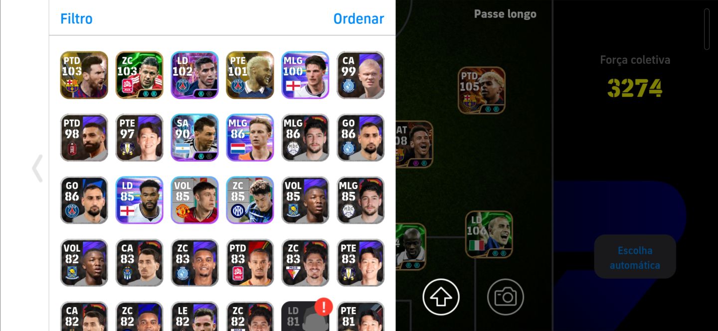 CONTA EFOOTBALL COM MESSI E NEYMAR RAROS (MOEDAS NEGATIVAS)