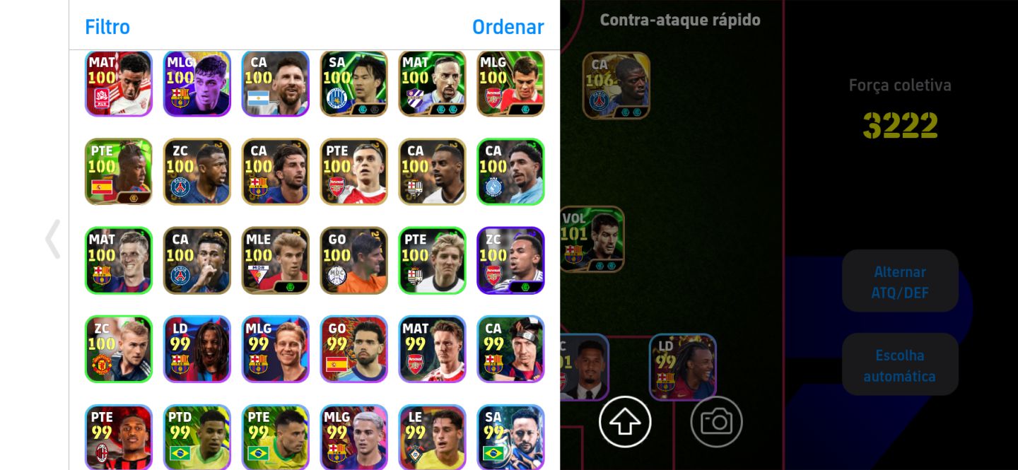 Conta de efootbal mobile