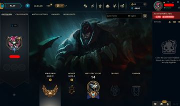 Conta GOLD IV com mmr buffado
