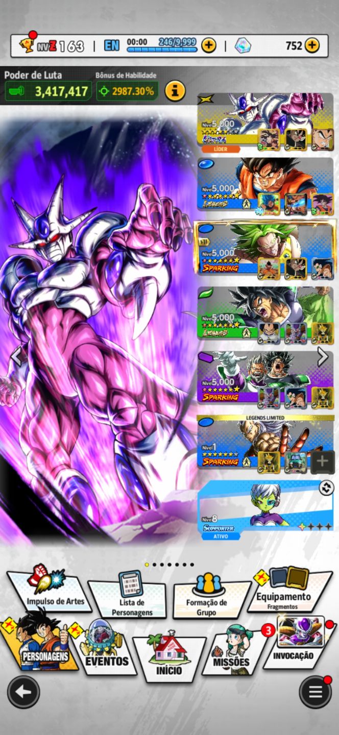 CONTA DRAGON BALL LEGENDS (30% DESCONTO)