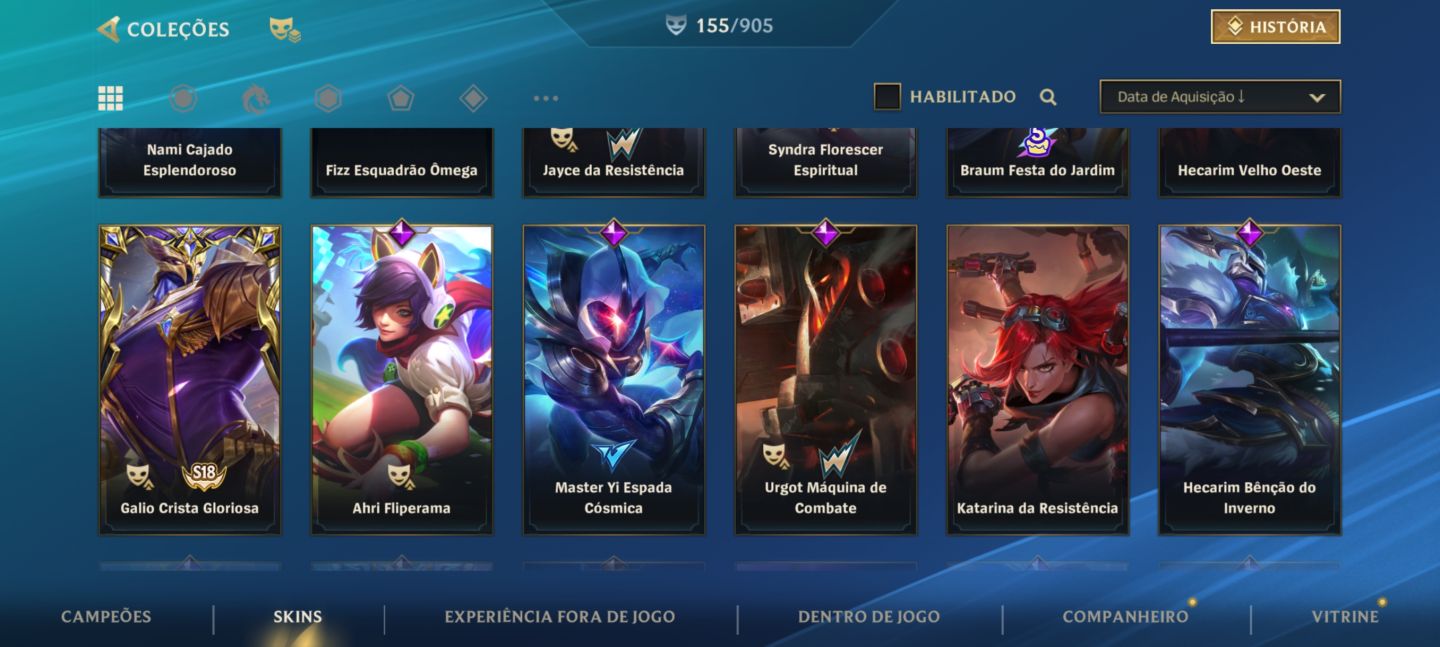 Conta de wild rift