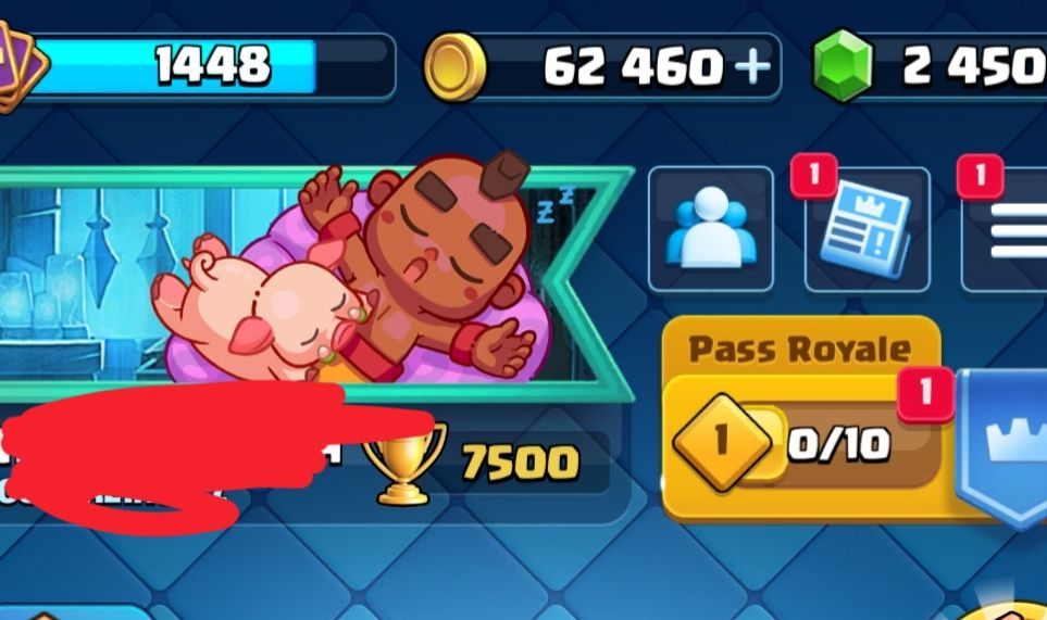 CONTA DE CLASH ROYALE COM 120 CARTAS LIBERADAS E 7500 TROFÉU