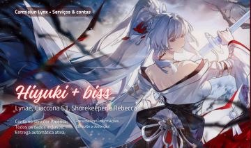 CL | Conta com Hiyuki+biss, Lynae, Ciaccona S1 e Shore e Rebecca