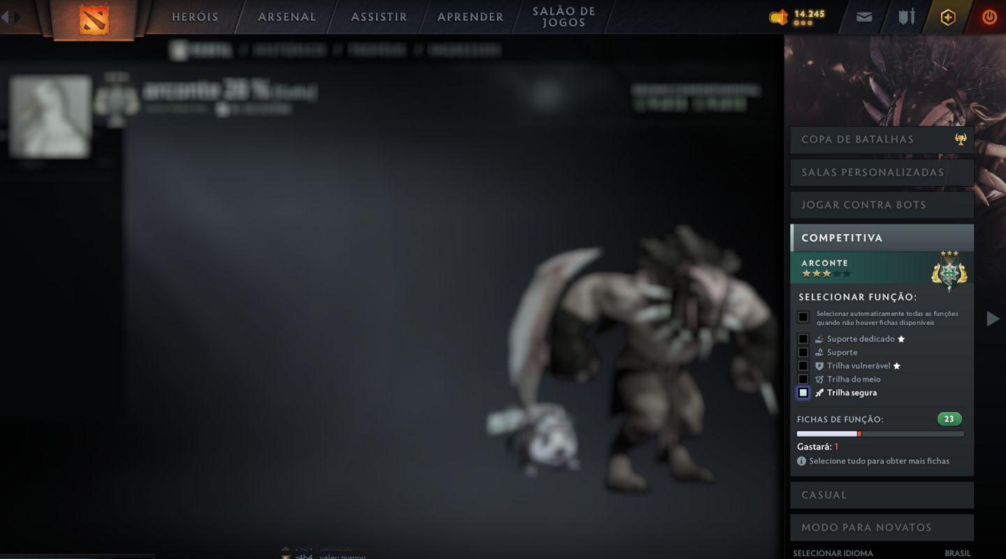 CONTA ARCONTE 3 - DOTA 2 2k.708 MMR - 8.181/8.181 BEHAVIOR