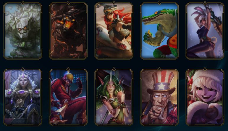 Conta League of Legends-Nível 301-93 Skins-1 Mítica-9 Lendárias-97 Campeões