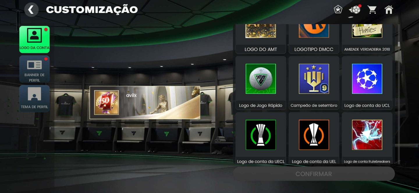 CONTA FC MOBILE - GER 126 - ITENS RAROS!