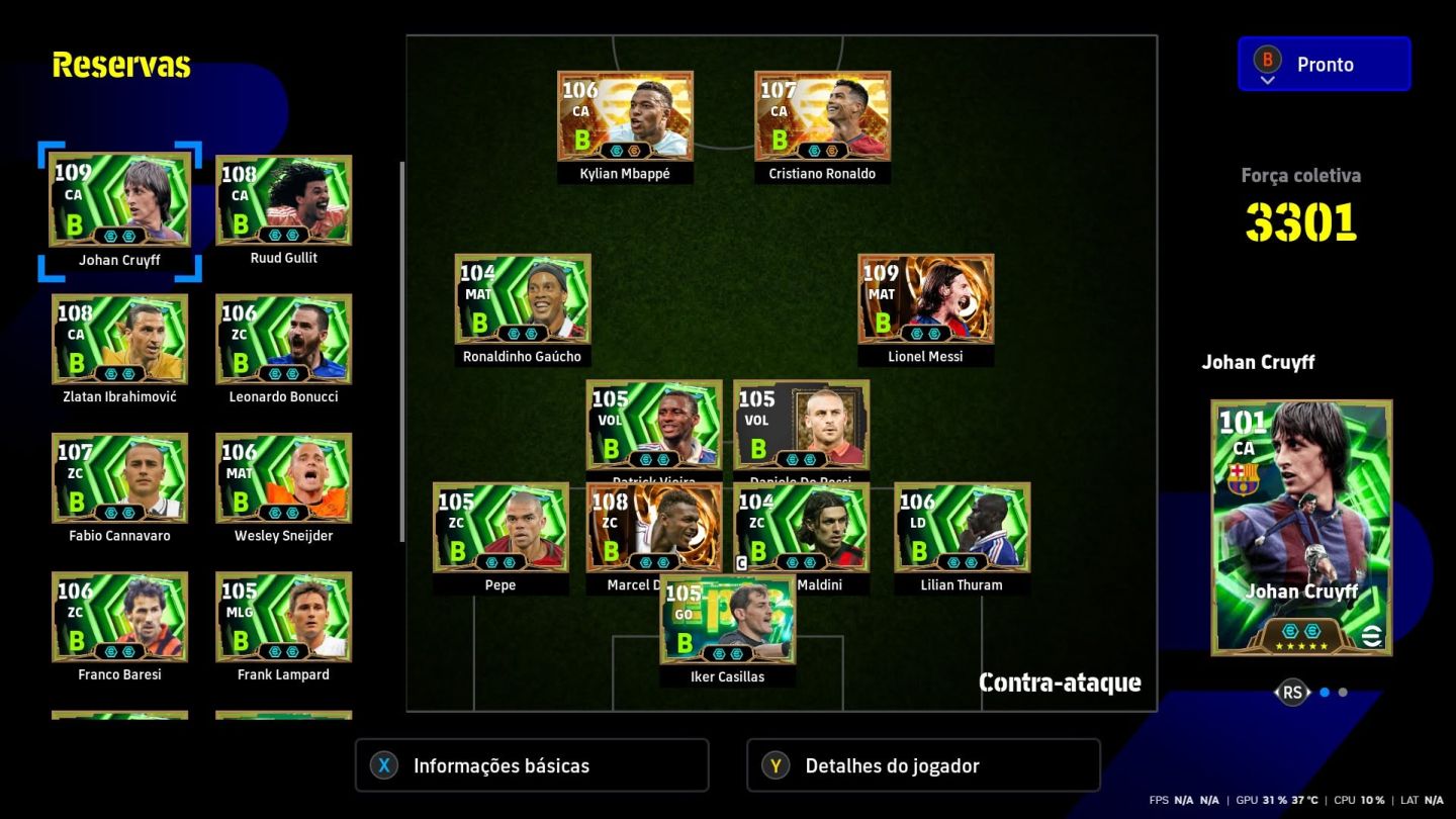 CONTA EFOOTBALL PC [STEAM] - JOGADORES META