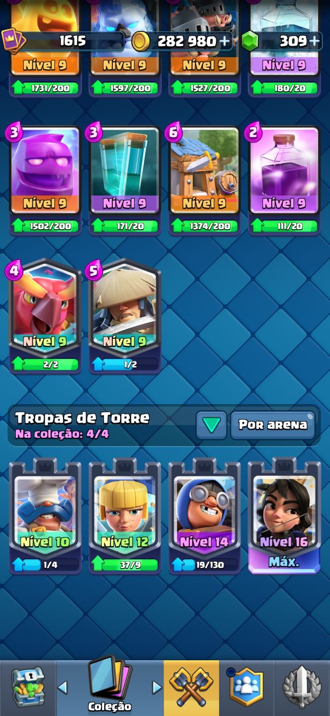 Conta clash royale nível 16.. mais de 13000 troféus