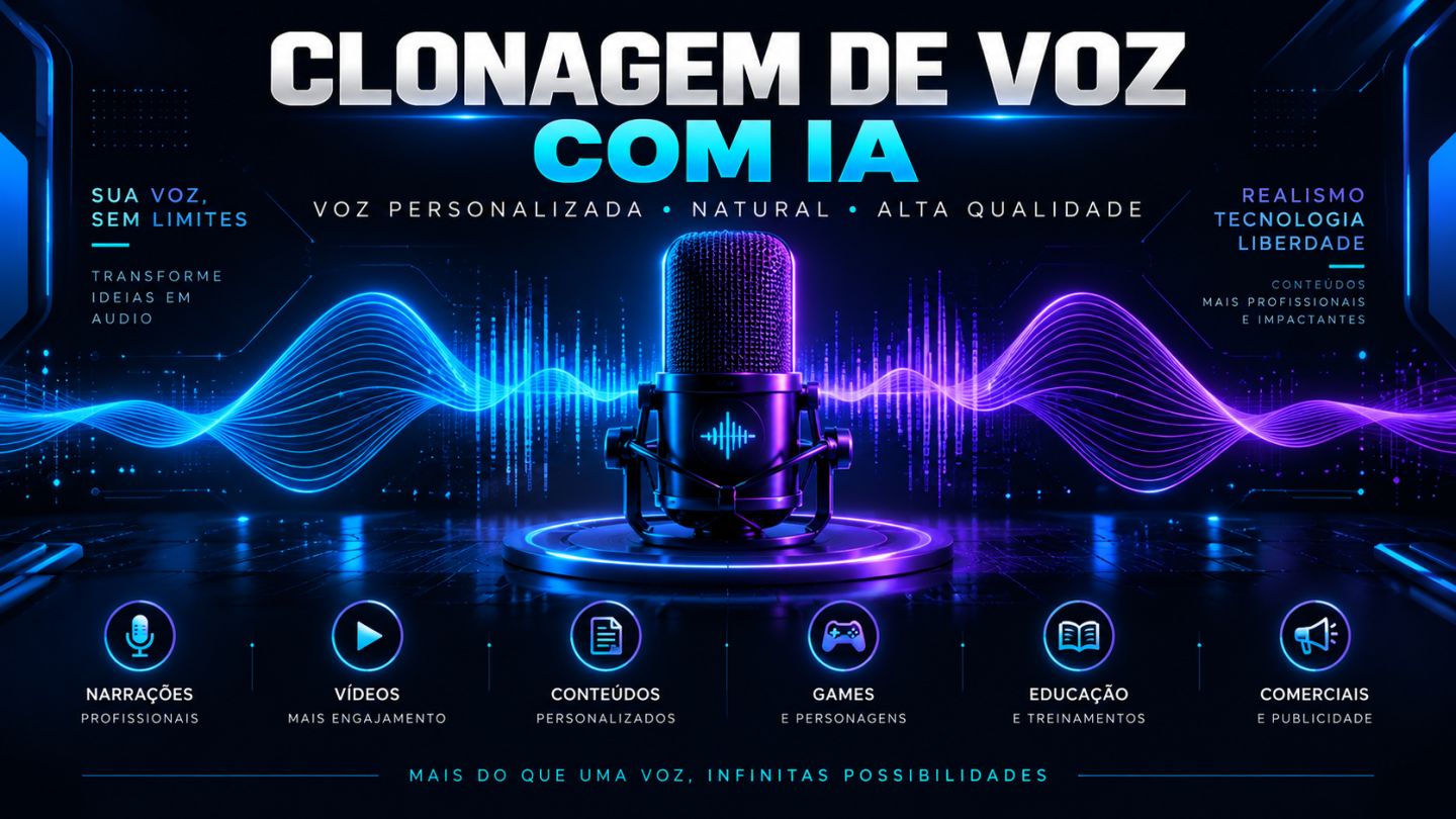 Clone de Voz com IA | Áudio Profissional e Personalizado