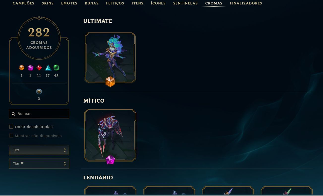 CONTA LOL LOTADASSA DE SKINS 474 no precinho