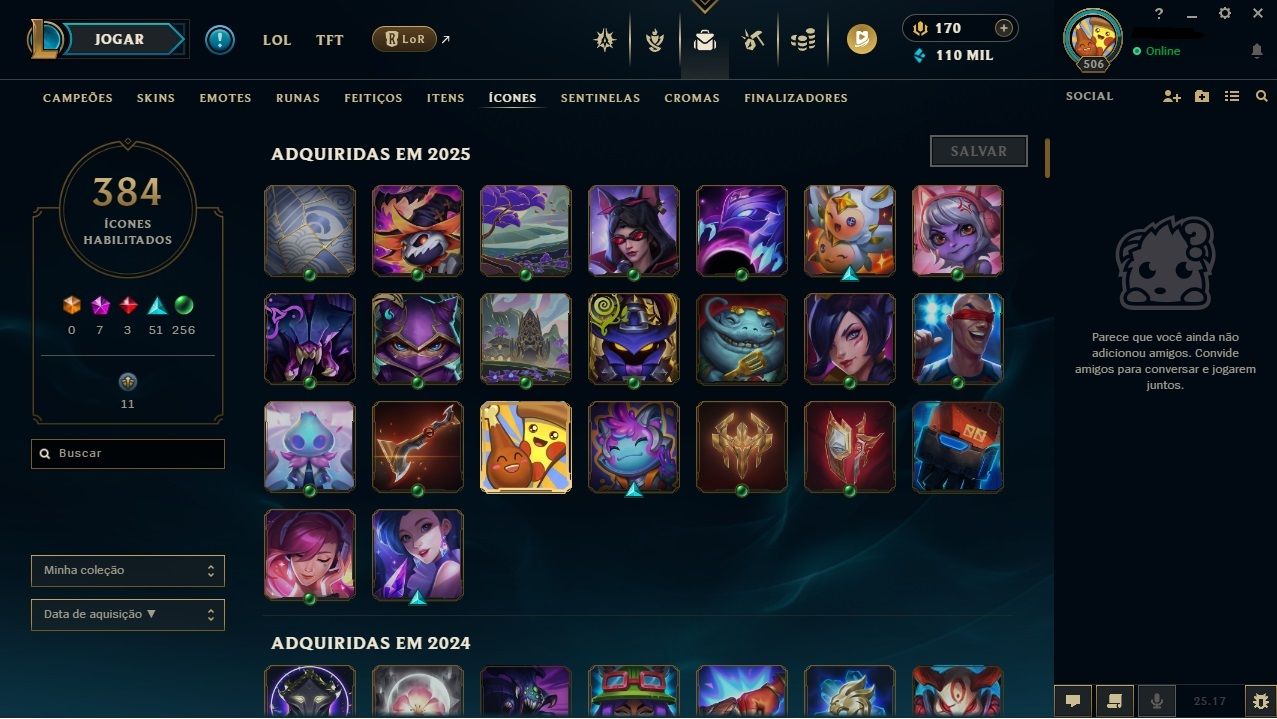 Conta da RIOT GAMES com LEAGUE OF LEGENDS, TFT E VALORANT