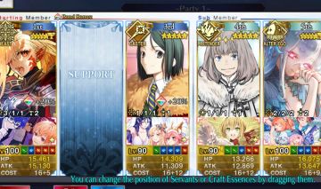 FGO NA 9 SSR (11 NP) | Tiamat NP2 + Draco NP2 | Oberon | Starter Camelot