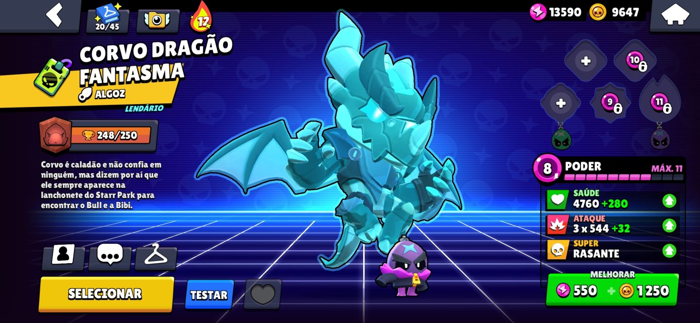 Conta de Brawl Stars 55k de troféus