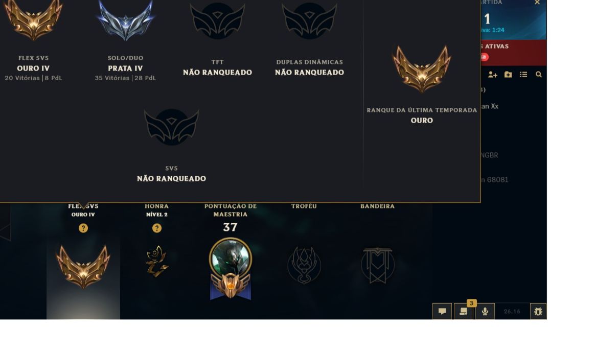 Conta prata lvl 56 com skin shen infernal