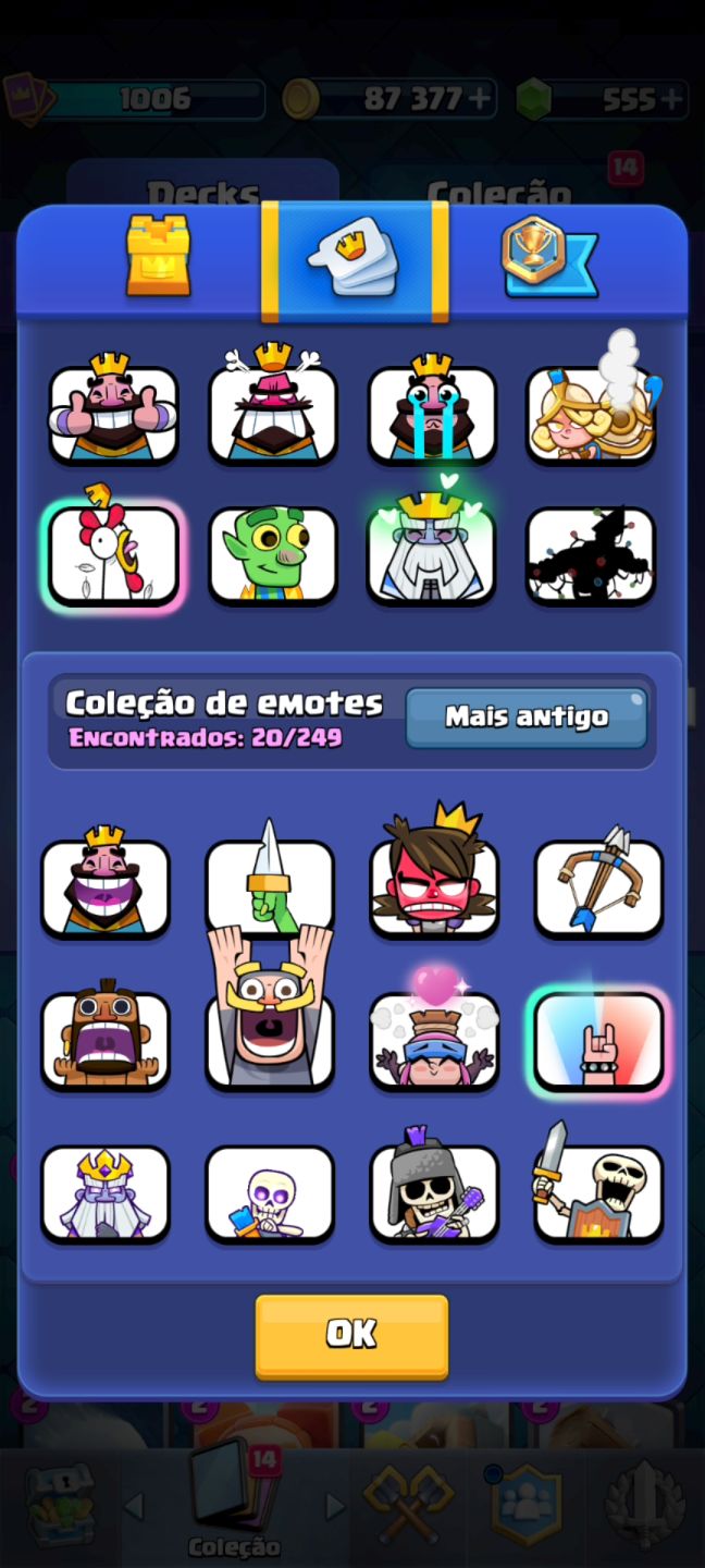 Conta de Clash Royale ( várias cartas nv 11 e várias cartas lendárias)