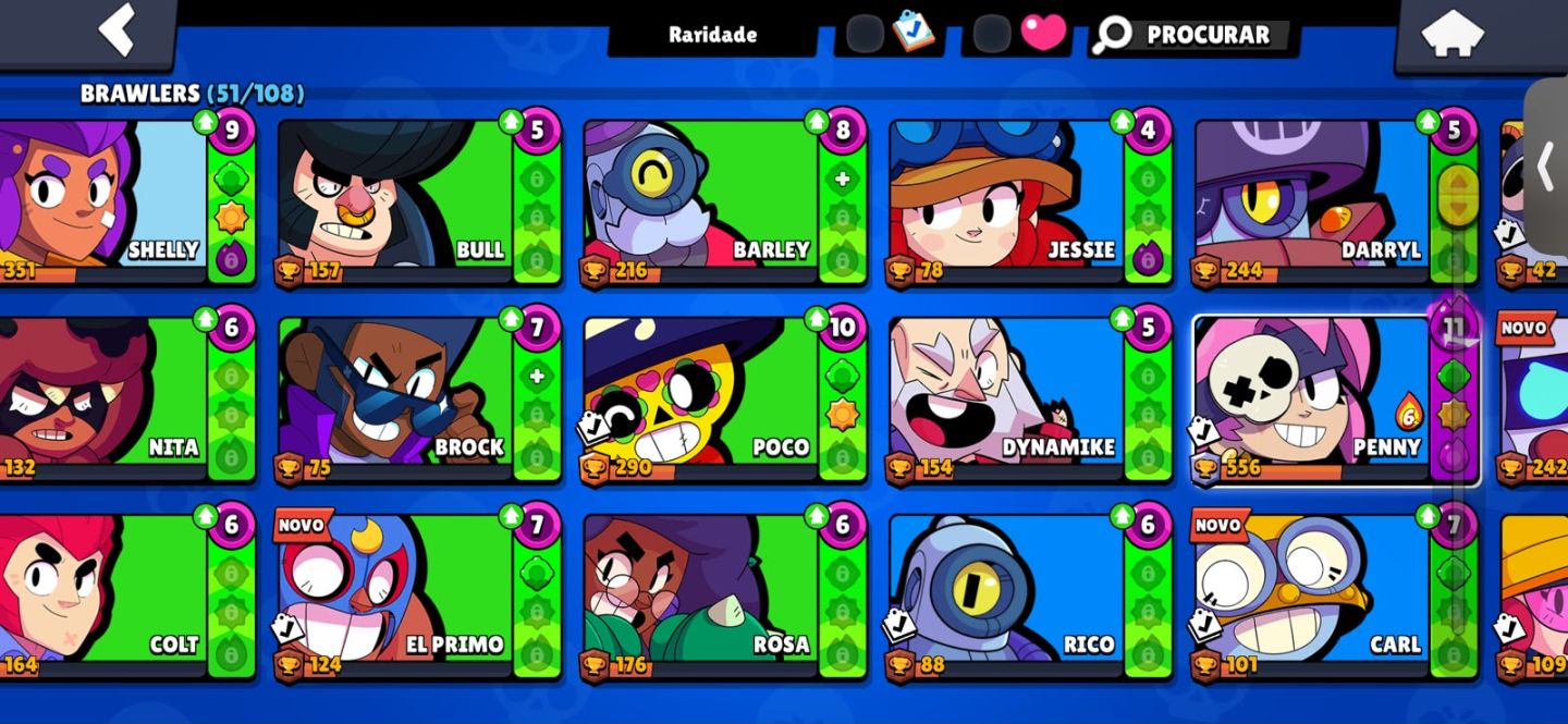 CONTA DE BRAWL STARS DE 2022 PROMISSORA