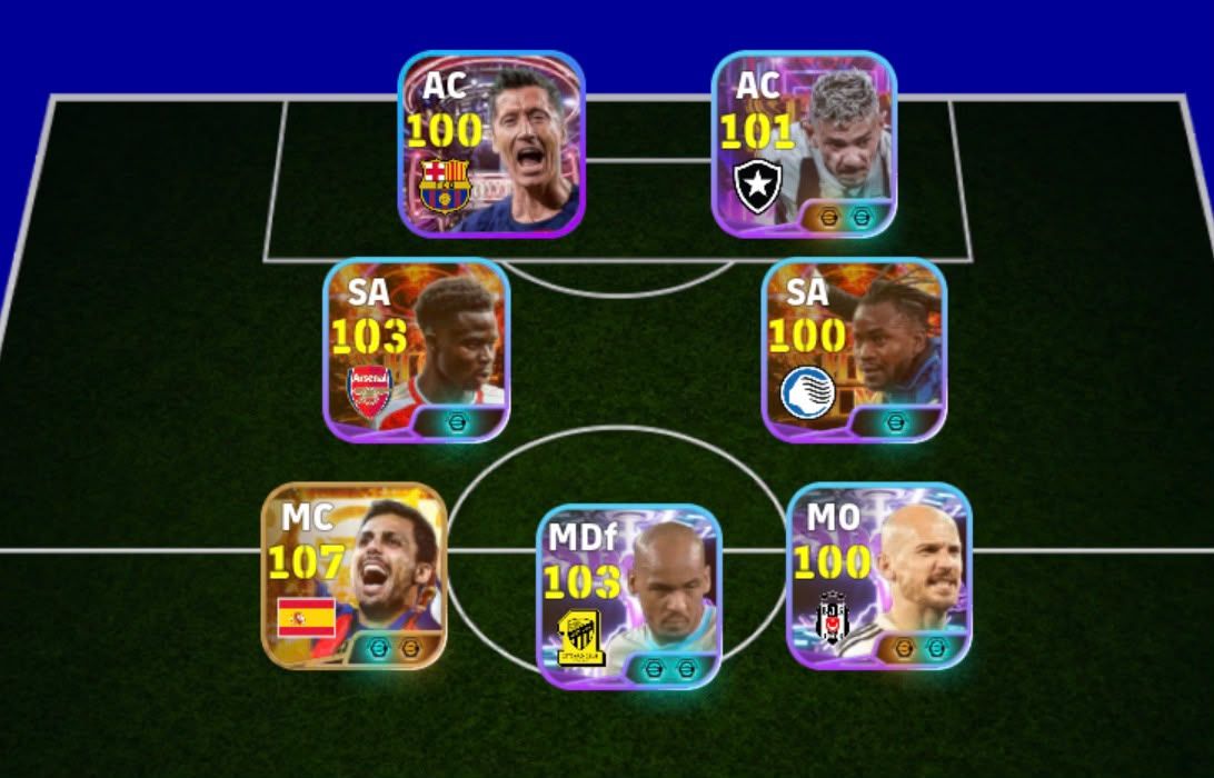 CONTA EFOOTBALL BRABA DO RODRI 107 + SAKA 103 | 7 PAGOS | 400 MOEDAS NO iOS!