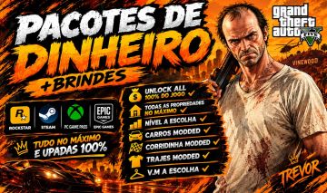 Gta 5 Online Pc - Upagem + Pacotes de Dinheiro + Brindes (Menor preço )