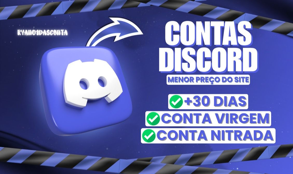 [MENOR PREÇO] CONTAS DISCORD +30 DIAS PARA ATIVAR NITRO