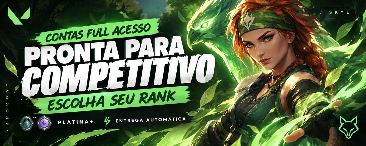 Contas VALORANT | Full Acesso | Escolha Seu Rank | Entrega Automática