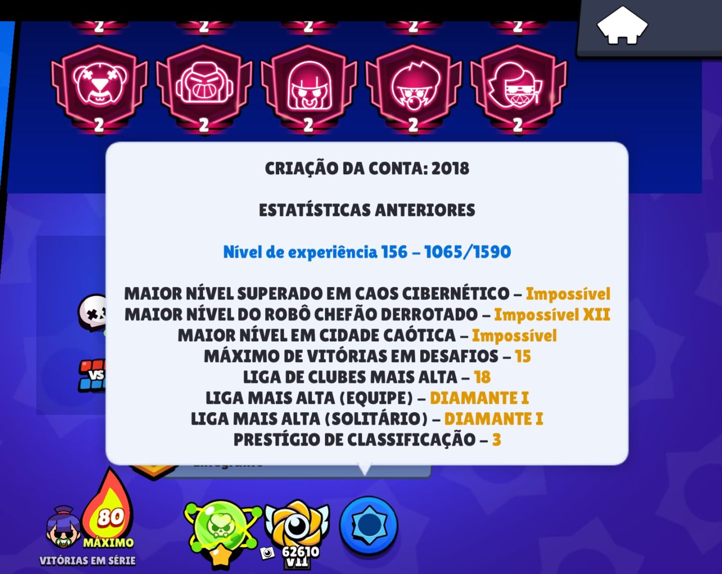 Conta Brawl stars rara
