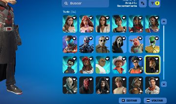 Conta fortnite com varias skins da loja e 1900 vbucks