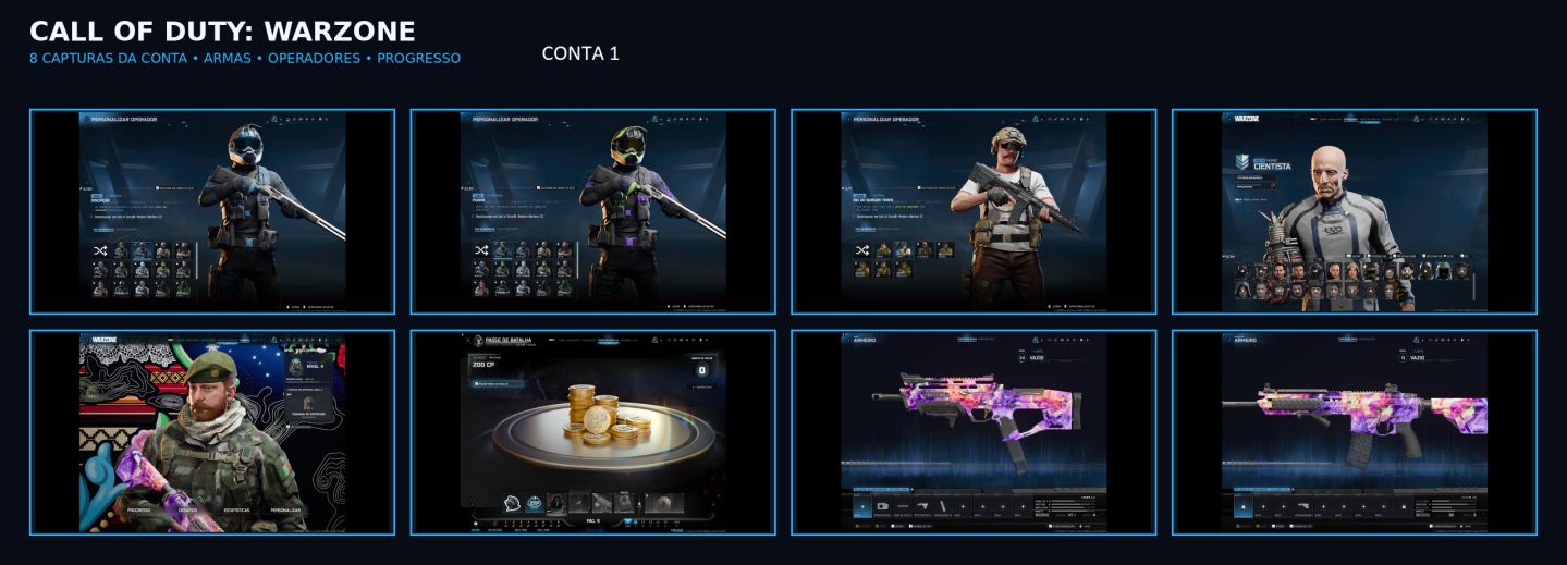 CONTA CALL OF DUTY WARZONE | ACESSO TOTAL | CONTAS VERIFICADAS STEAM/BATTLENET