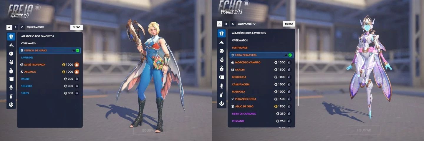 Conta Overwatch Platina + 100 Skins + 2 Arma Mitica + 3 Personagens Miticos