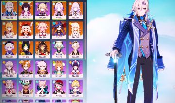 Ar55 Neuvillette+skin+biss, Skirk+Biss, Escoffier, Columbina, Linnea, Klee e +