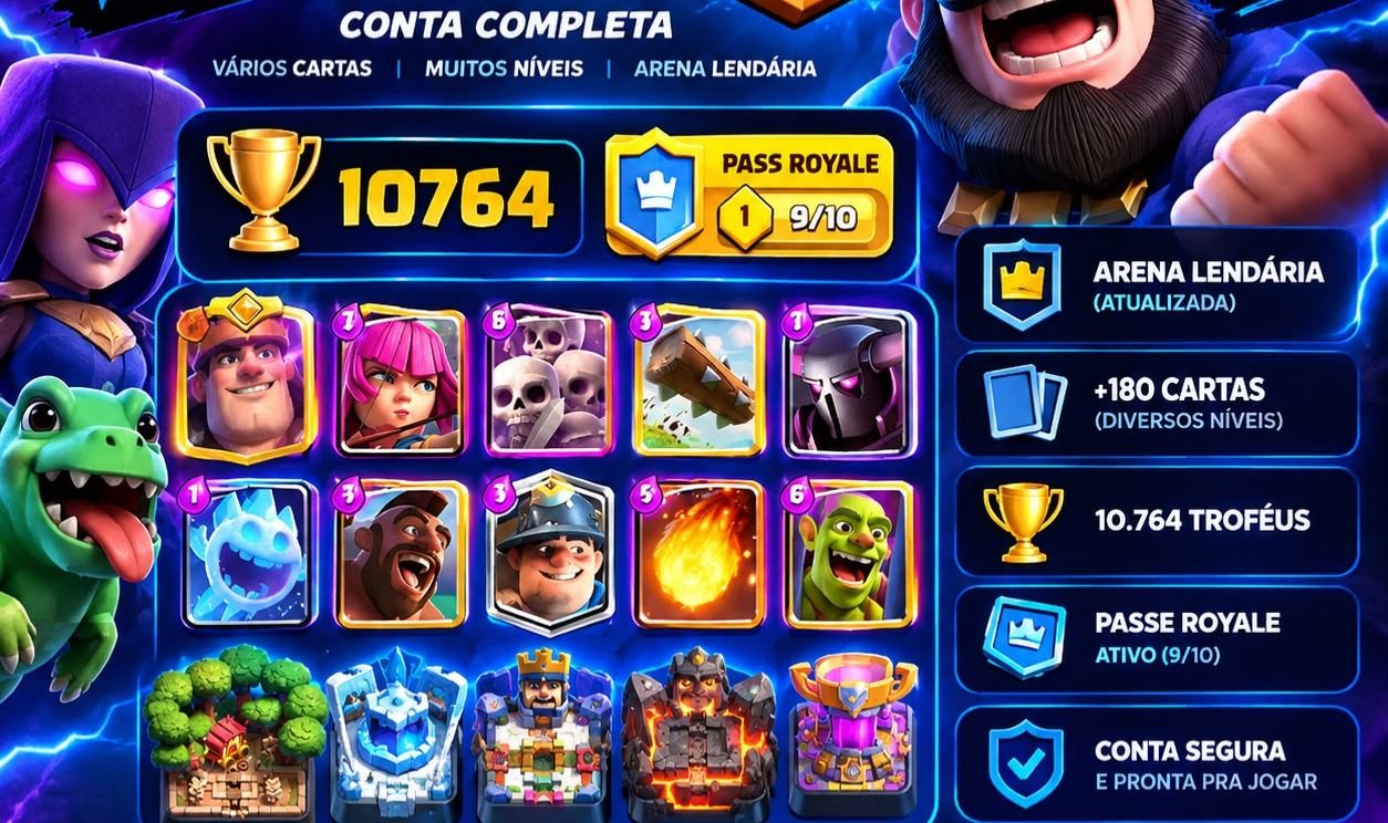 Conta Clash Royale