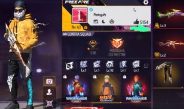 CONTA FREE FIRE 8 ANOS, MUITO GEMADA!