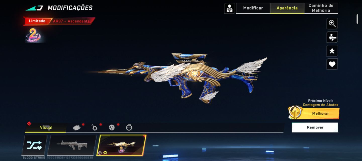Conta nível Max com skins eternas