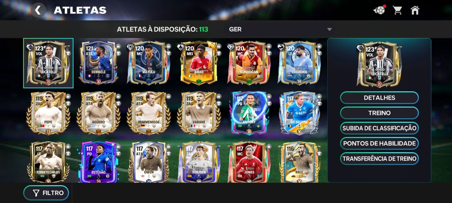 Conta FIFA Mobile Completa | Elenco Muito Forte