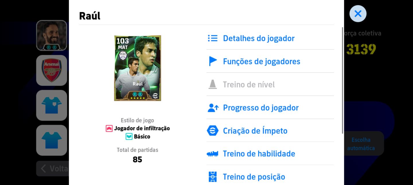 Conta efootball com épicos e show times