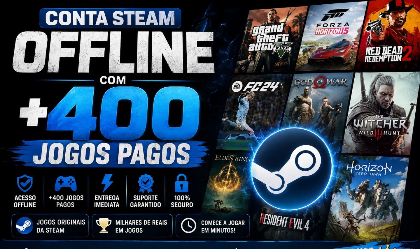 [Mais Vendido ] Jogos Conta Steam Lançamentos - Steam Offline Entrega Automática