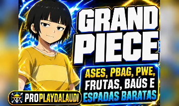 LOJA BARATA (GRAND PIECE ONLINE ~ GPO) ASES, PBAG, PWE, FRUTAS, BAÚS E ESPADAS