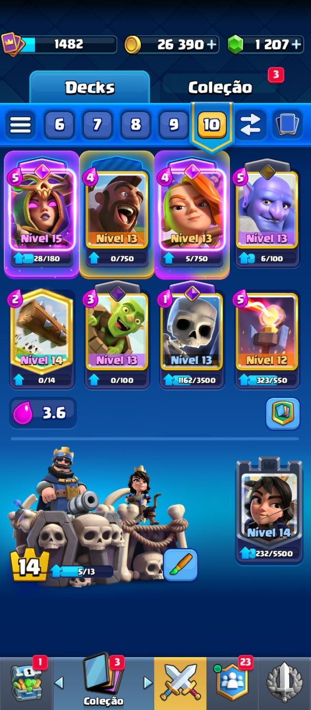 CONTA CLASH ROYALE