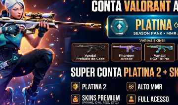 Conta Valorant platina 2 ( várias skins)