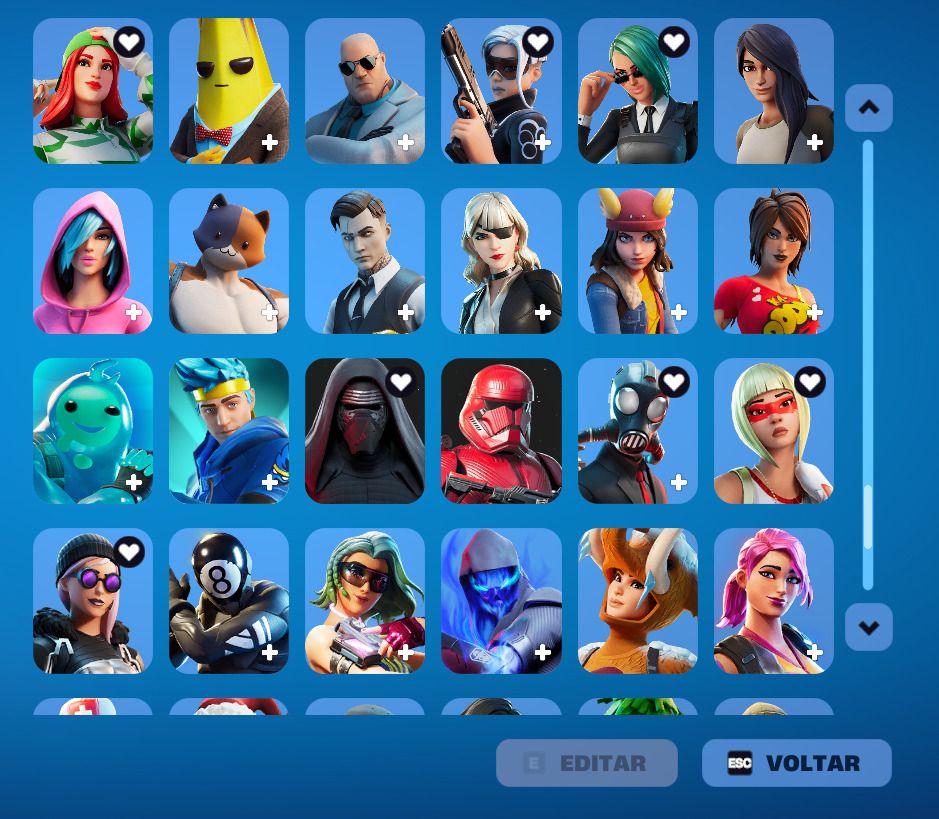 Conta epic focada no fortnite