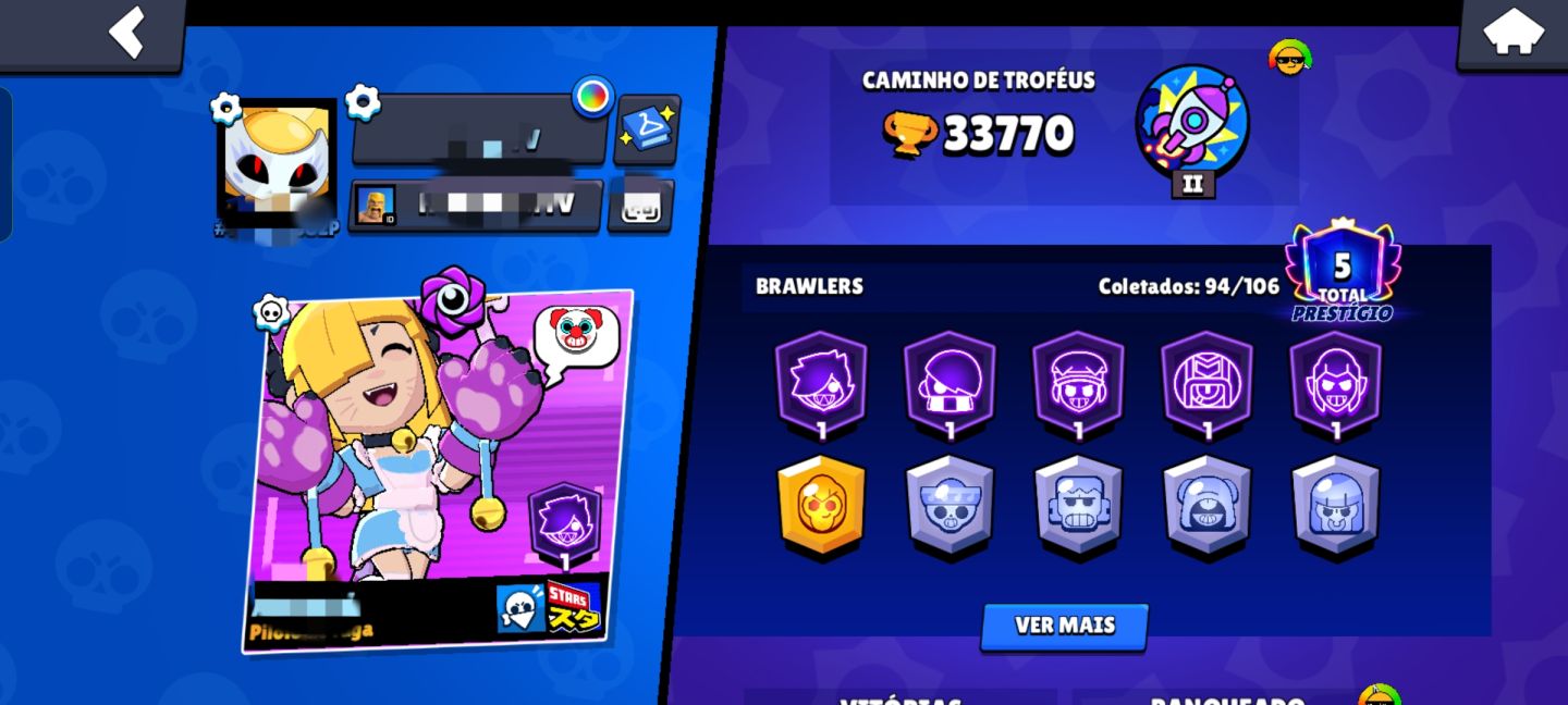 CONTA BRAWL STARS +34K TROFÉUS