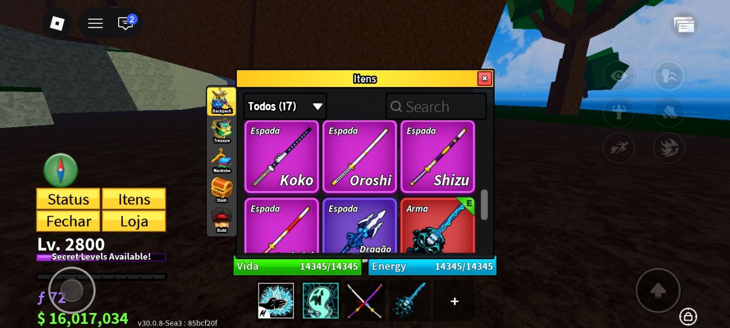 CONTA DE BLOXFRUITS COM LVL 2800, CDK, GOD HUMAN E V4!!!!(olhe a descrição)