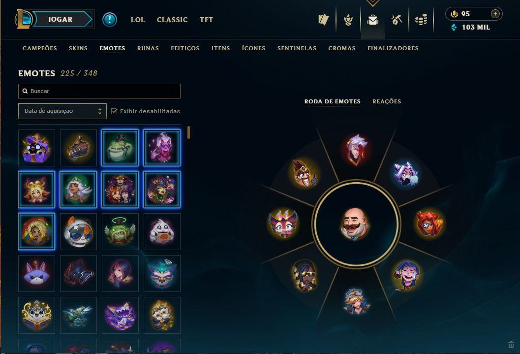 Conta platina com muita skin top