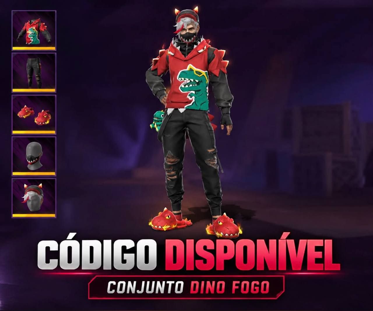 CODIGUIN- Conjunto Dino Fogo [Menor Valor] RARO