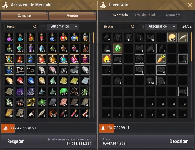 Conta Black Desert Online 810 GS