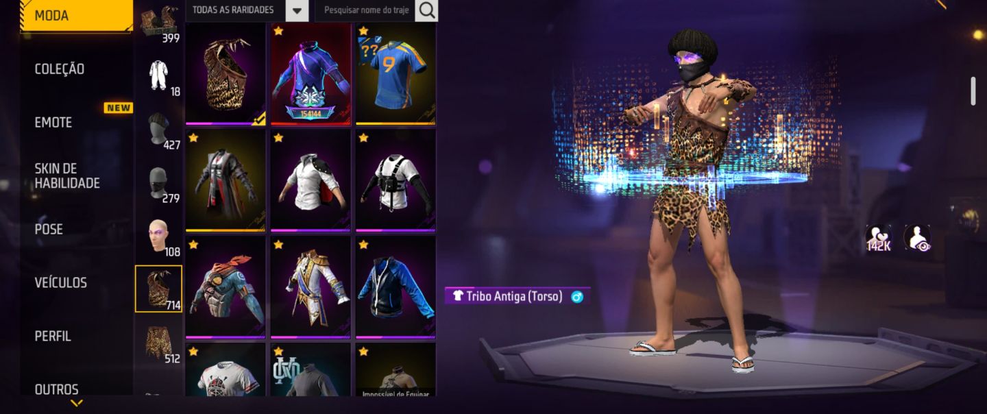 CONTA DE FREE FIRE ANTIGA valor negociável