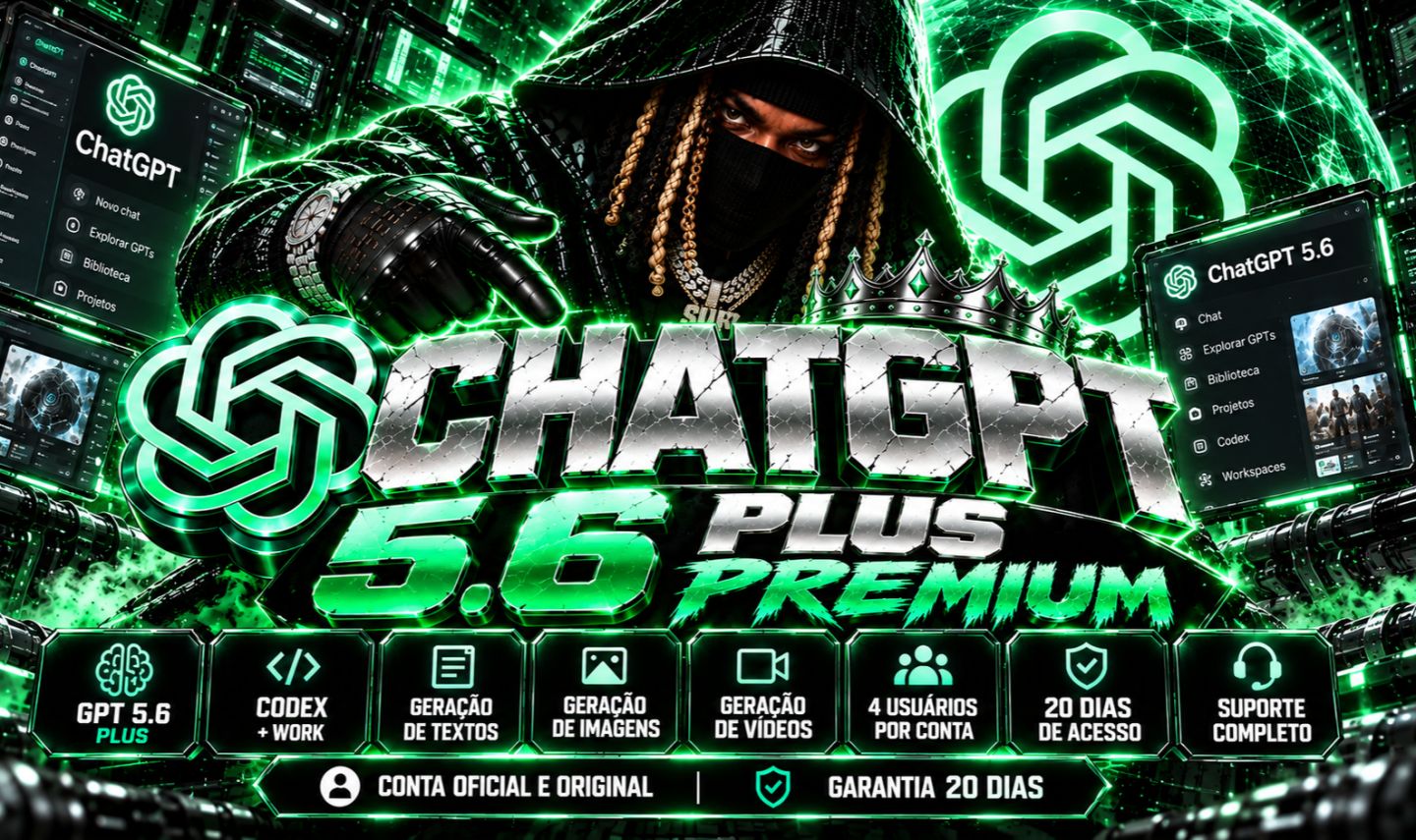CHATGPT PLUS E CODEX PRIVADO | CHATGPT E CODEX ATIVADOS 5.6