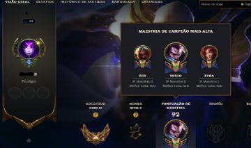 Conta league of legends, lvl 49, gold 4
