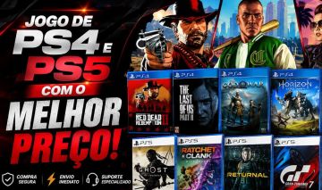 Jogos de PS4 e PS5 em Mídia Digital Promoção