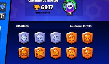 CONTA BRAWL STARS | 6917 TROFÉUS | ENTREGA RÁPIDA