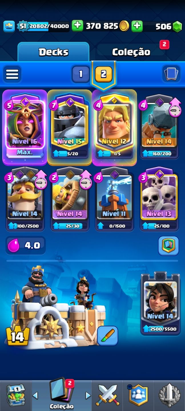 Conta de clash Royale com quase 9k de troféus